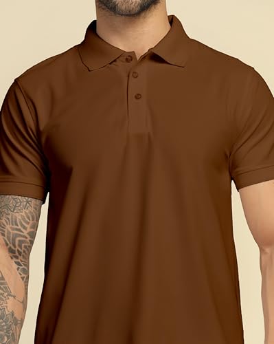 Image of VastraVibes Men's Polo Regular Fit T-Shirt