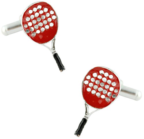 MasGemelos - Gemelos Raqueta de Padel Roja Cufflinks