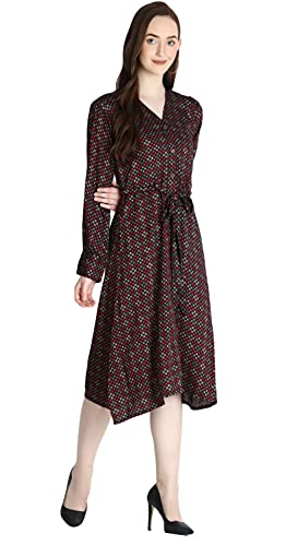 Image of Leriya Fashion Kurtis for Women || Soft Rayon Printed Knee Length Kurti for Girls || Long Sleeves || V Neck || Fancy Kurti for Outing || Evening || Date Wear for Women