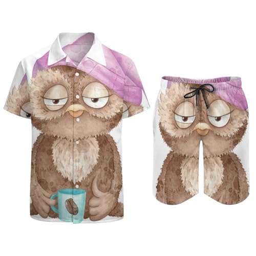 Ensemble Short et Chemise Hawaïenne Homme pour Rester au Frais Tout l'Été