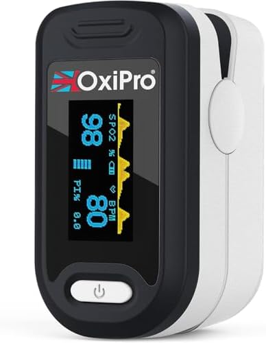 OX2 Oximeter - Health & Pharma Awards Winner 2025 - Fingertip Pulse Oximeter/Blood Oxygen Monitor - Finger Oxygen Saturation/SATS Monitor to measure SpO2 / Medical Device for Adults