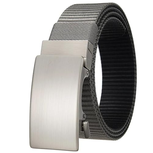 Ceinture tactique boucle automatique métal en toile résistante pour pantalon homme et femme