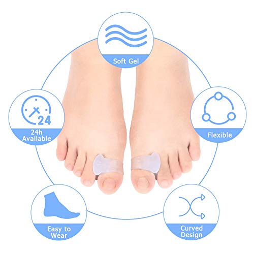 Bunion Corrector,Gel Bunion Correctors Toe Protectors and Soft and Elastic Toe Separator Kit for Men