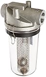 Solberg STS-125C™ Inlet See Through Liquid Separator Vacuum Pump Air Filter, 1-1/4' FPT Inlet/Outlet, 13-3/8' Height, 7' Diameter, 60 SCFM, Made in the USA