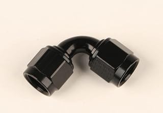 FRAGOLA 4an Female 90-Degree Coupler Fitting Black