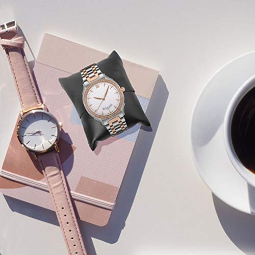 ULTECHNOVO 8Pcs Pu Couro Pulseira Pequena Almofada de Relógio para Relógio Enrolador Caixa de Exibiç