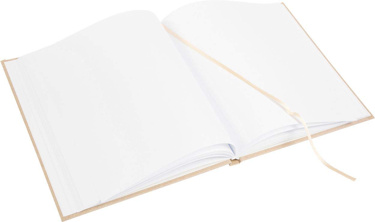 goldbuch Gästebuch Blumen für Dich, Fotogästebuch mit 100 weiße Seiten 170 g / m2, Einband aus strukturiertem Buchbindepapier mit Prägung, Fotobuch, Papier, ca. 23,5 x 24,5 x 2 cm