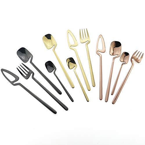 Ménagère de table champagne antirouille facile à nettoyer 24pcs - 8