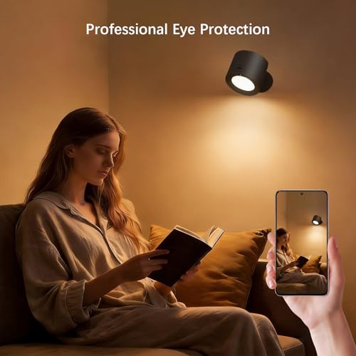 Lampe de lecture LED rotative à intensité variable pour une ambiance sereine - 4