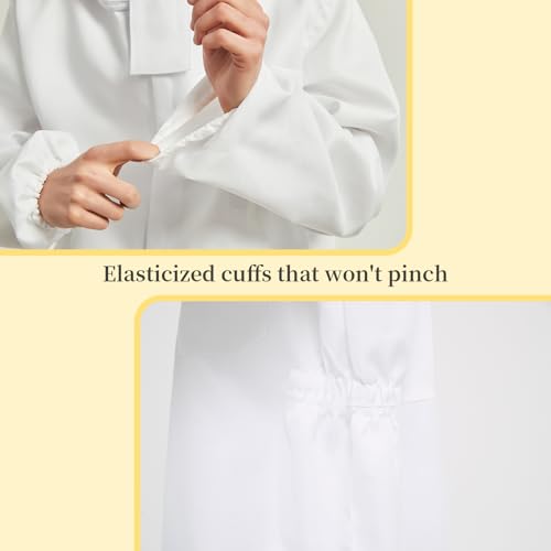 Professional Beekeeping Suit for Men & Women - Full Bee Suit with Sheepskin Gloves, 2 Ventilated Fencing Veil Hoods, Durable & Breathable Design - Beekeeper Protective Gear (L) - Image 6