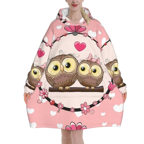 Sweat à capuche couverture hibou pour vos soirées cocooning et moments de détente hivernaux