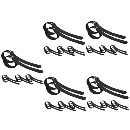 AOKWAWALIY 1set Tie Cable Tie Climbing Shoes Strap Mountaineering Crampons Cinch Straps Anti-Slip Shoe Cover Bandage Climbing Shoes Grippers Hiking Shoes Shoe Covers Nylon Black 4pairs