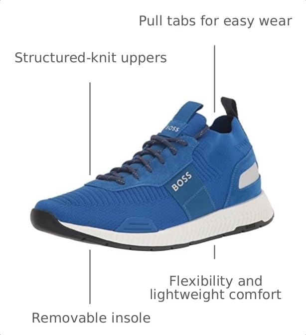 Image of BOSS Men's Mesh Mix Running Sneakers