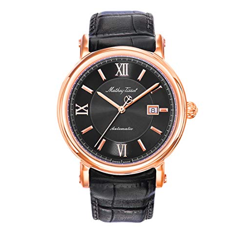 Mathey-Tissot Renaissance Analog Black Dial Mens Leather Band Watch-H9030PN (B07KPJSYXN) Amazon Price History, Amazon Price Tracker