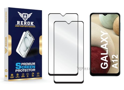 Image of Gorilla Tempered Glass Screen Protector Compatible with Samsung Galaxy A12 [Pack of 2] | Edge-to-Edge, Bubble-Free, Case Friendly, Easy Installation Kit