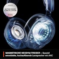 SteelSeries Arctis Nova Pro Wireless Xbox Headset - Gaming Headset Wireless - Unbegrenzte Akkulaufzeit; 2-Akku-System - Active Noise Cancellation - ClearCast Gen2 Mikro - Für Xbox, PC & mehr- Weiß – Ansicht 3