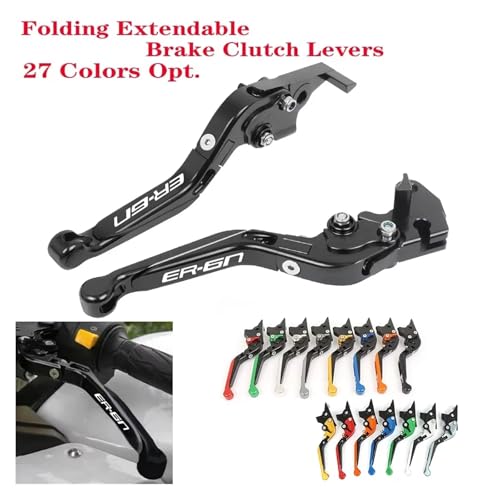 Levier d'embrayage ER6N anti-casse : commande frein pliable moto - 3