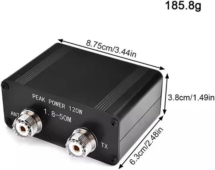Portable HF Automatic Antenna Tuner with OLED Display 1.8MHz-50MHz 0.5-120W ATU-130