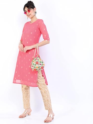Image of Vishudh Women's Kurta | Comfortable Ethnic Wear for Daily Use | Lightweight & Breathable Indian Top