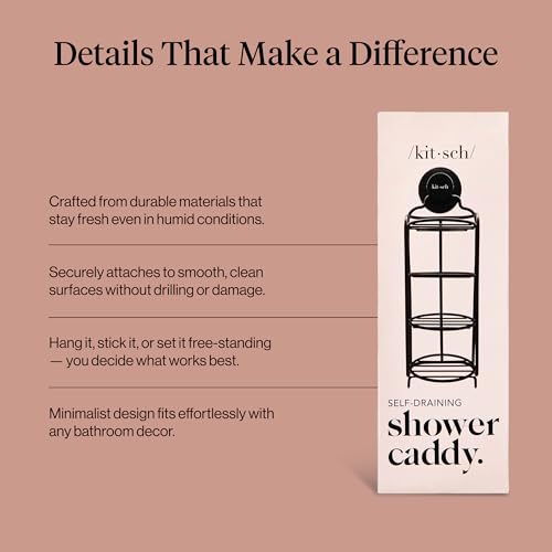 Kitsch Shower Caddy Hanging with Suction Cup - image 7