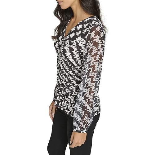 Calvin Klein Women's V-Neck Long Sleeve Top3