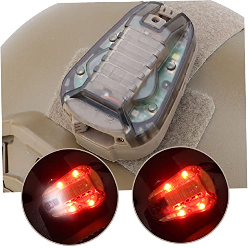 Yardwe 2 Peças Capacete Ladybug Lights Lights Signal Lights Luz à Prova D'água Luzes Vermelhas Luz