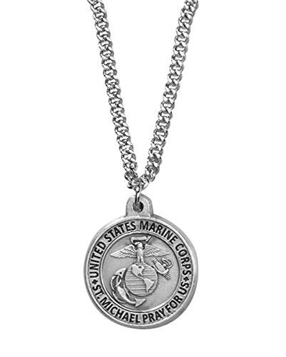 Médaille du patrimoine Corps marin chaîne 50,8 cm pendentif militaire homme