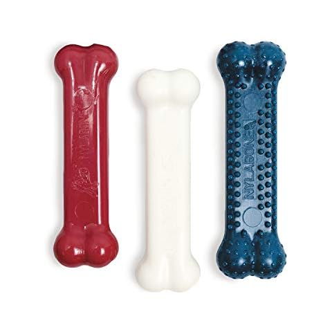 Nylabone Power Chew Classic Bone Chew Toy for Dogs, Durable Dog Toys for Aggressive Chewers, Variety Pack, Regular - Up to 25 Ibs. (3 Count) Cover