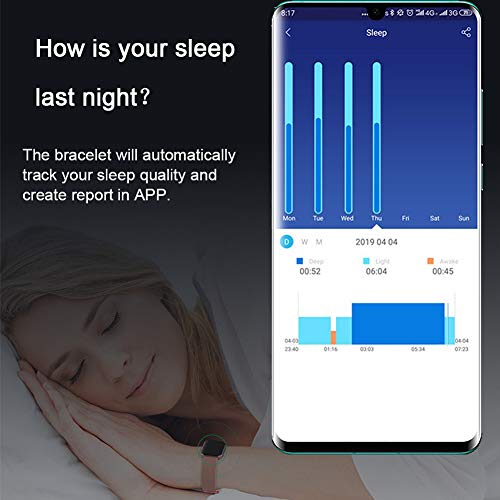 Kingkok Fitness Tracker with Blood Pressure Heart Rate Monitor, IP68 Waterproof Pedometer Watch with Calorie Step Counter for Walking, 17 Sports Modes Activity Tracker for Women Men Kids and Gift