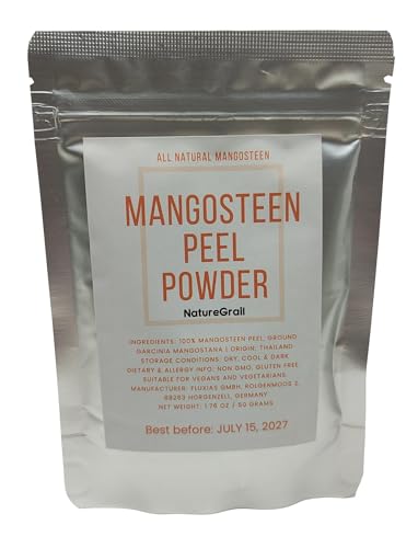 Mangosteen Peel Powder - Made from 100% Garcinia Mangostana Rind, Dried and Ground - Net weight: 1.76oz/50g - Thumbnail 3