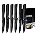 Coltello da Bistecca, YOLEYA 6 Pezzi set Coltello da Bistecca 13cm Posate da Bistecca in Acciaio Inossidabile e Rivestimento Antiaderente Coltello da Cucina Coltello da Cuoco con Confezione Regalo