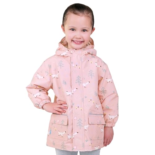 Image of JAN & JUL Waterproof Fleece Lined Rain Jacket, Raincoat for Toddlers and Kids