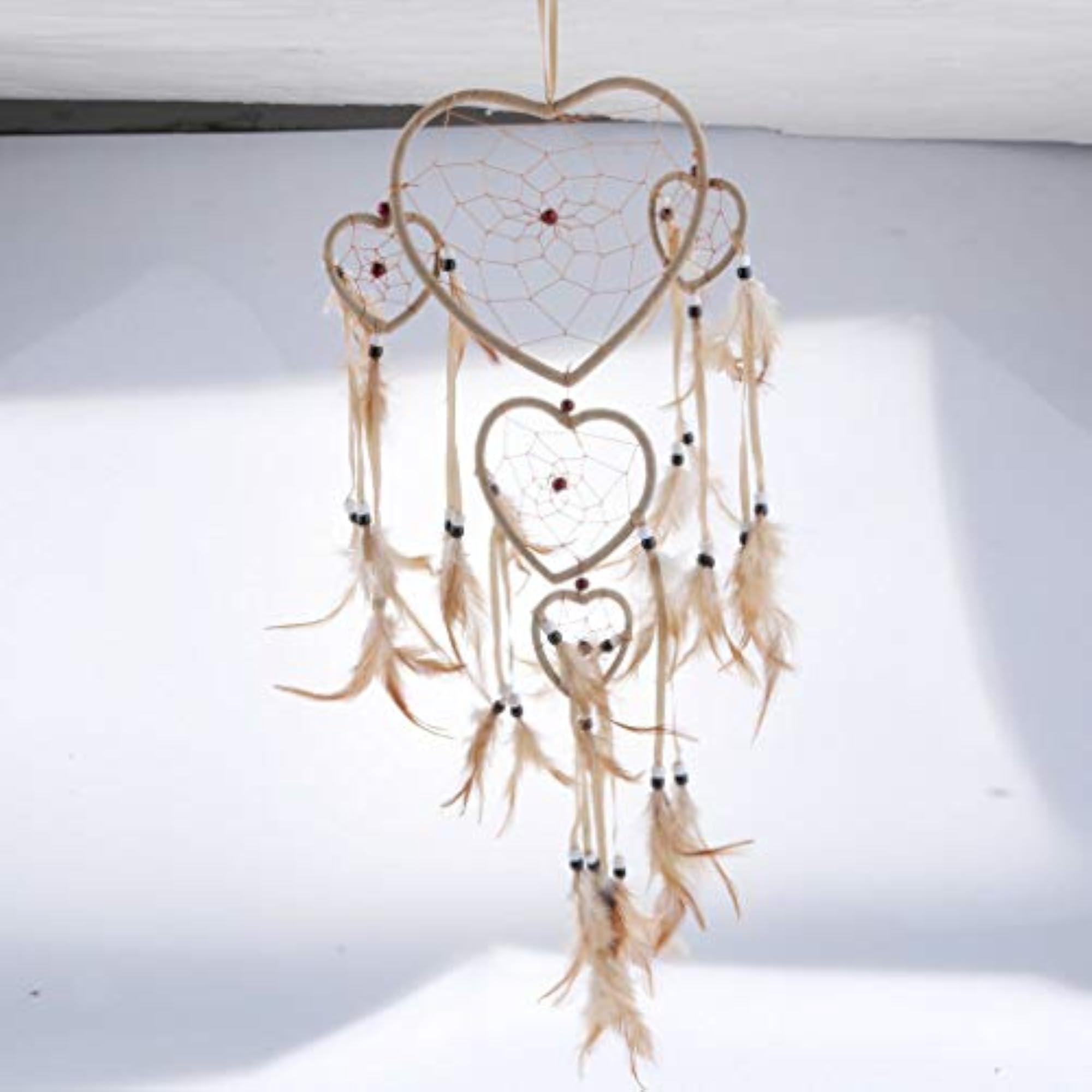 Handmade Dream Catcher Net with Feathers Hanging Decoration