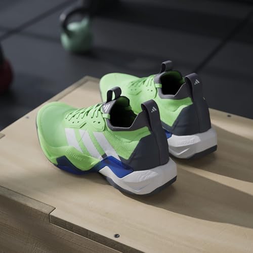 adidas Men's Rapidmove Advance 2 Training, Lime Burst/White/Team Royal Blue, 7 by adidas - Used condition - Image 3