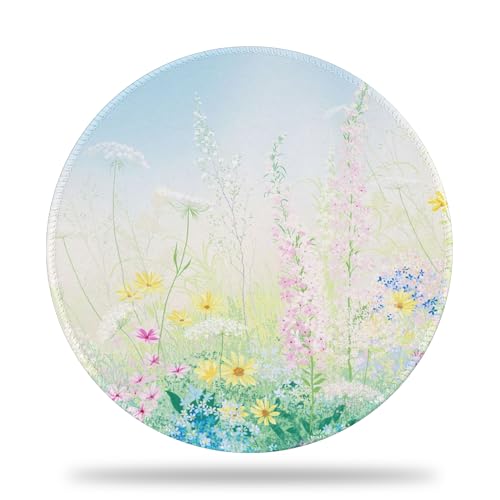 Tapis de souris aux bords cousus robustes et design de peinture à l'huile
