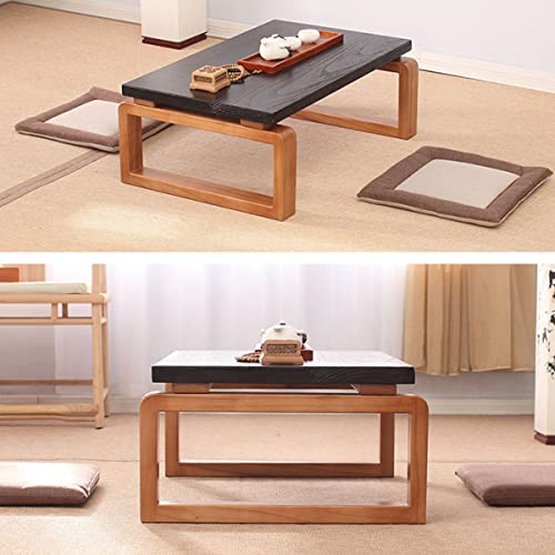 Table basse en bois compacte pour optimiser l'espace des petits salons