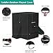 Exokugo Outdoor Playground Cover,Heavy Duty 600D Waterproof Toddler Playground Cover for Step 2 Playhouse with Slide & Toddler Climbing Wall Toys & Backyard Kids Playground,Black