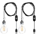LangPlus+ Lampadina LED dimmerabile USB A60, 3 W USB portatile Plug in lampada a LED, per campeggio, barbecue, garage, garage, auto, camion, pesca, barca, luce bianca calda, 2700 K, confezione da 2