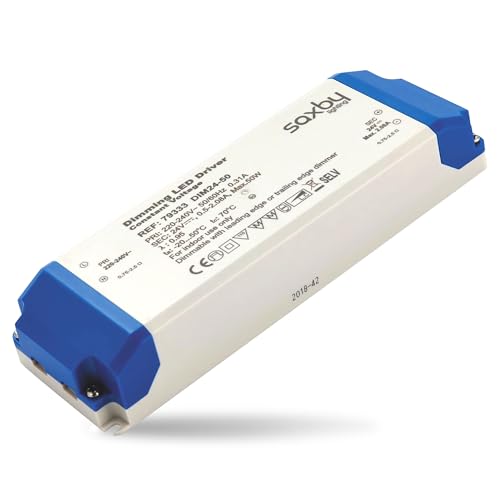Constant Voltage Dimmable LED Driver 50W 24V IP20 Rated for Indoor LED Lighting