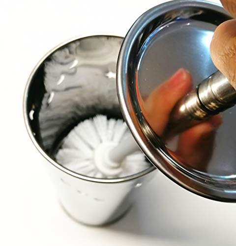 Oceano Set Portascopino in Acciaio Inox Cromato