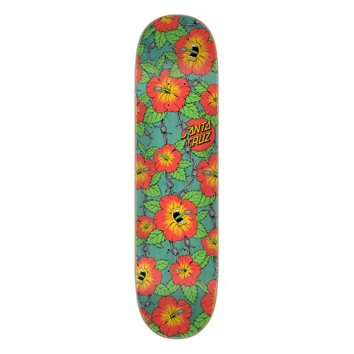 SANTA CRUZ Screaming Hibiscus 7 Ply Birch 8.00in x 31.60in Skateboard Decks