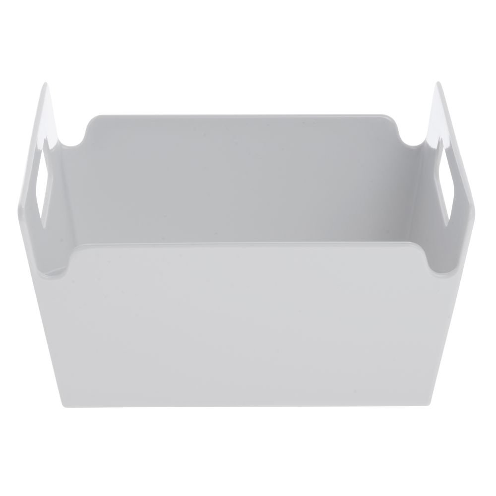 Serving Bowl with Handles Square White Melamine - 8"L x 8"W x 4 1/2"H by HUBERT – Melamine, White, Model H0219-WHITE