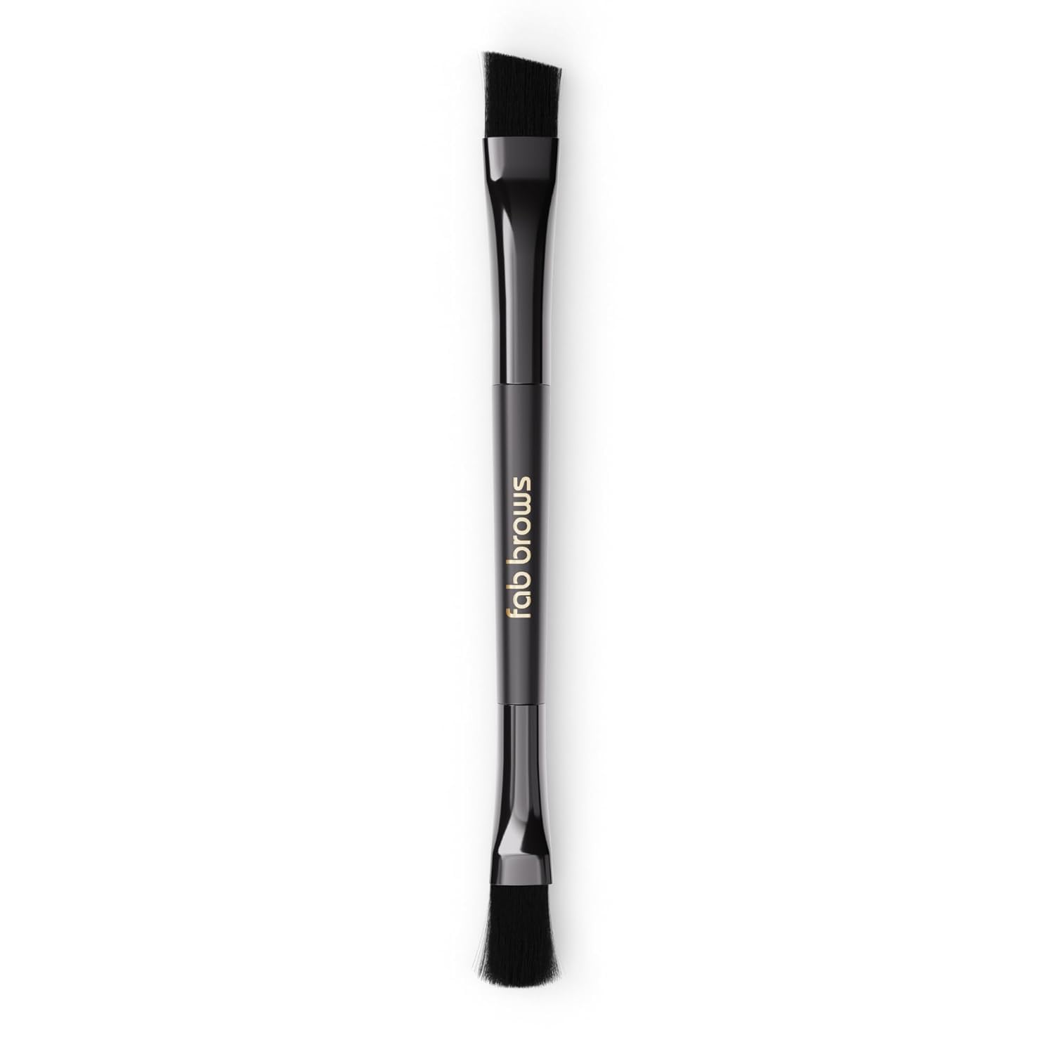 Fab Brows Duo Applicator Brush | Dual-Ended Eyebrow Brushh | Creates Bold or Soft Looks | Fluffy & Angled Brow Brush | Beginner-Friendly | Eye Makeup Brushes | Vegan, Hypoallergenic