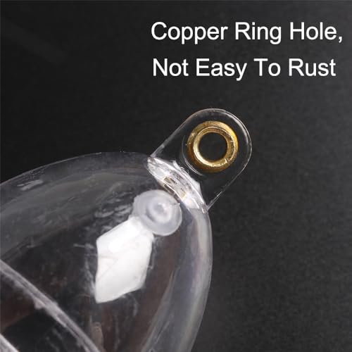 TopHomer 5Pcs Fishing Float Oval Plastic Water Ball Bubble Floats Water-Filling Floats Outdoor Fishing Accessories for Boat Fishing Sea Fishing Angling - Image 4