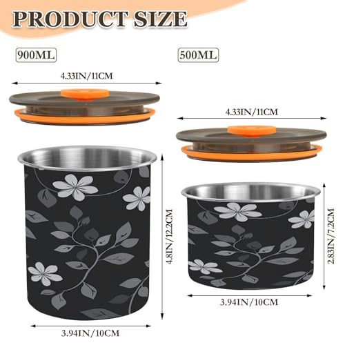 Contenedor al vacío para café Qilmy 30oz acero inox miniatura 3