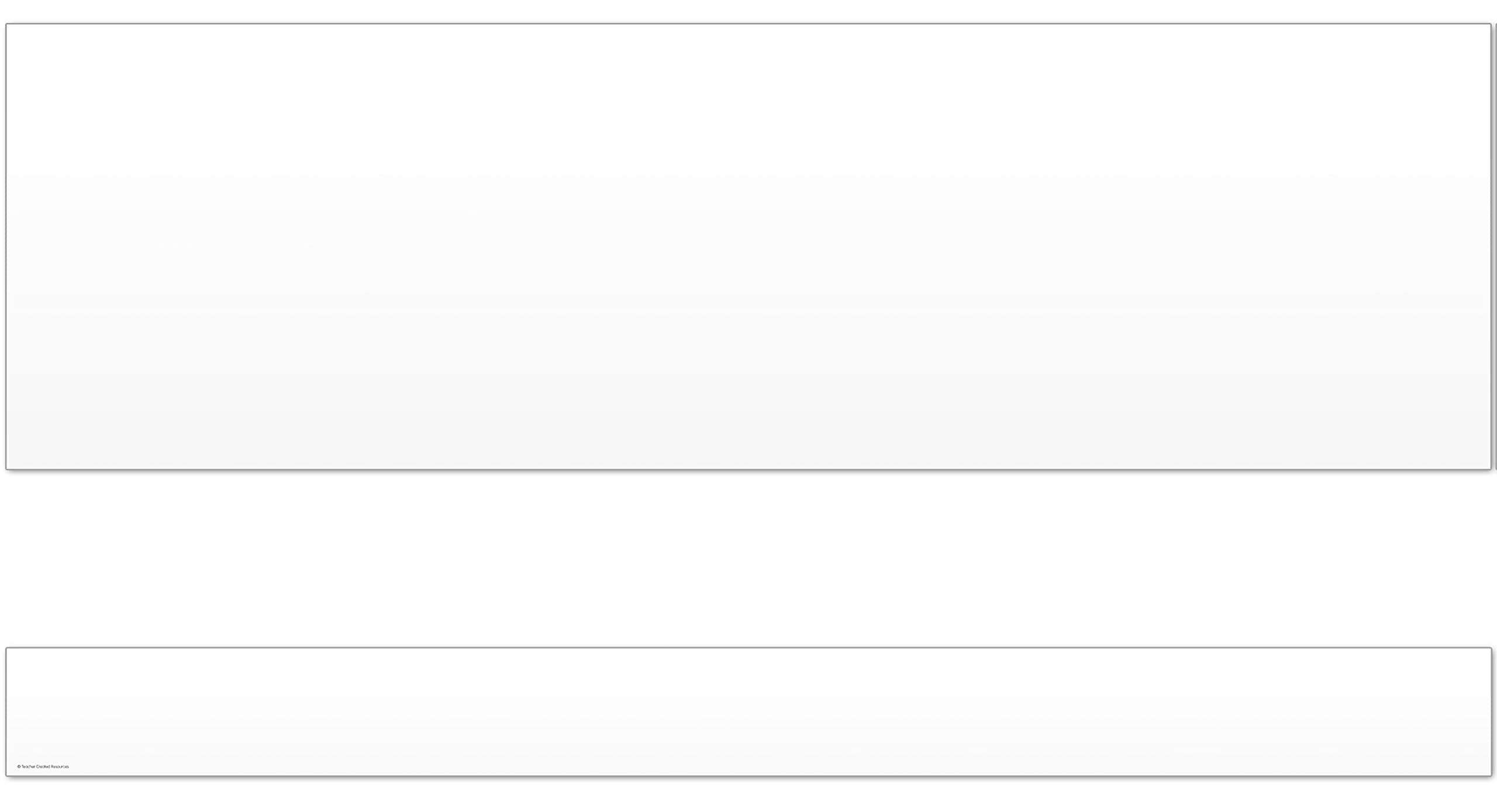 Teacher Created Resources 3562 White Straight Border Trim