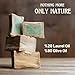 Aleppo Soap Bar,%20 Laurel Oil%80 Virgin Olive Oil, Natural Handmade, Crafted using the Original Ancient Recipe, Gentle for Face, Body, Hair (7oz Each (Pack of 2))