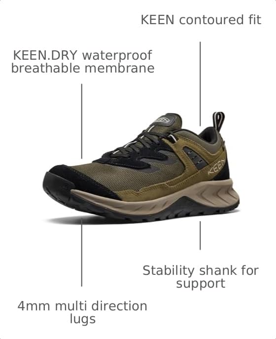 Image of KEEN Men's Hightrail Low Waterproof Hiking Shoes