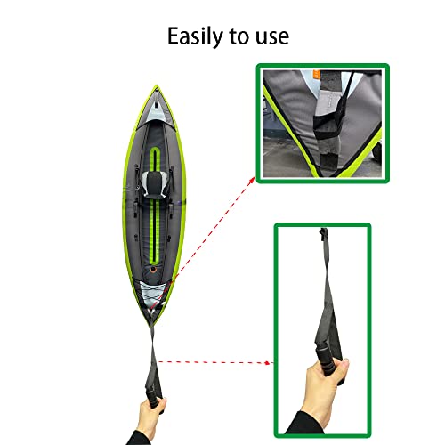 image for Dokoshia Kayak Stand Up Assist Strap Canoe Drag Handles Adjustable Boa