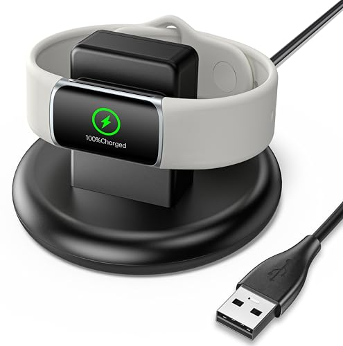 AK für Fitbit Charge 6 Ladegerät, Magnetische Ladestation mit 135cm/4,4ft USB Ladekabel kompatibel mit Fitbit Charge 6/5 / Luxe Charger Fitness Health Tracker Smartwatch Zubehör
